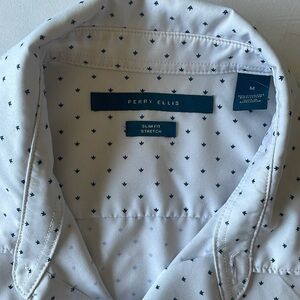 MEN’S PERRY ELLIS CASUAL BUTTON DOWN SHORT SLEEVE SHIRT